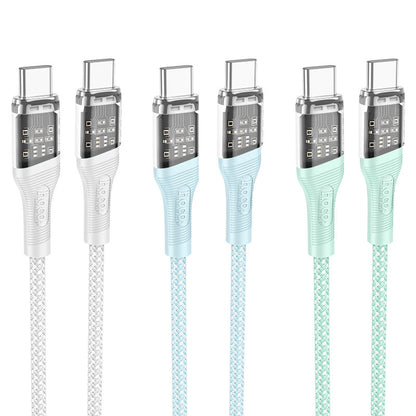 Hoco U111 Cable Type-C to Type-C 60W - 1.2m (pack of 2)