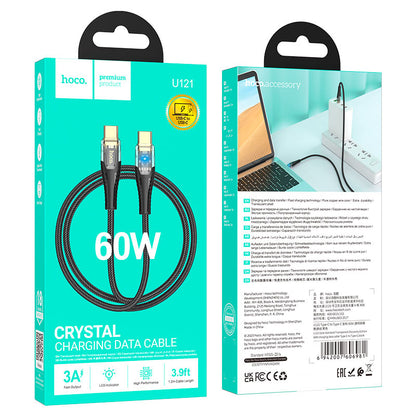 Hoco U121 Cable Type-C to Type-C Fast Charge Gold Standard 60W