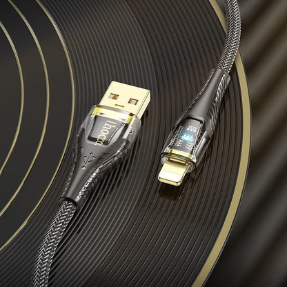 HOCO U121 Crystal Charging Cable USB to Lightning cable 1.2m