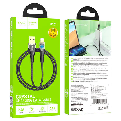 HOCO U121 Crystal Charging Cable USB to Lightning cable 1.2m
