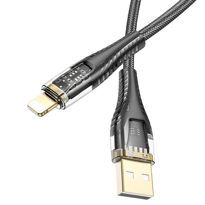 HOCO U121 Crystal Charging Cable USB to Lightning cable 1.2m