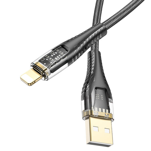 HOCO U121 Crystal Charging Cable USB to Lightning cable 1.2m