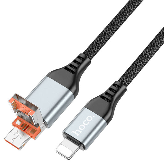 Hoco U128 Cable USB/Type-C to Lightning PD 27W Fast Charge