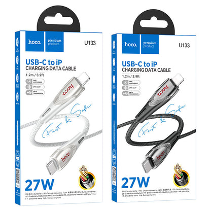 Hoco U133 Cable Type-C to Lightning PD 27W fast charge - 1.2m