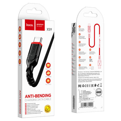 HOCO X59 Type c to Type c charging data cable