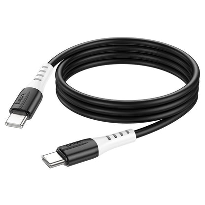 hHoco X82 3A USB-C to USB-C / Type-C Silicone Charging Data Cable