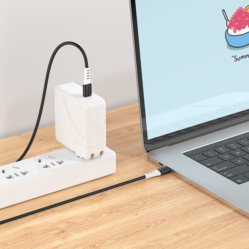 hHoco X82 3A USB-C to USB-C / Type-C Silicone Charging Data Cable