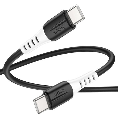 hHoco X82 3A USB-C to USB-C / Type-C Silicone Charging Data Cable