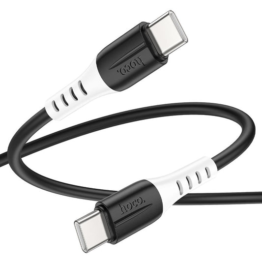 hHoco X82 3A USB-C to USB-C / Type-C Silicone Charging Data Cable