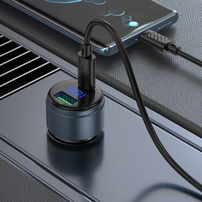 Hoco Z57B Glorious 63W Dual-port Super Fast Car Charger
