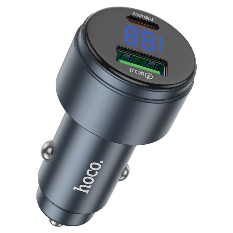 Hoco Z57B Glorious 63W Dual-port Super Fast Car Charger