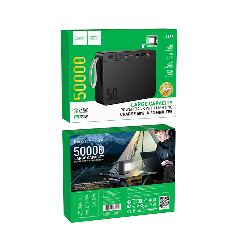 Hoco J166  Fast Charging 50000mAh Power bank