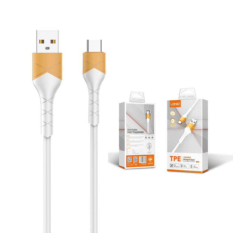 LDNIO LS801 Fast Charging Cable 30W - Micro/Lightning/Type-C