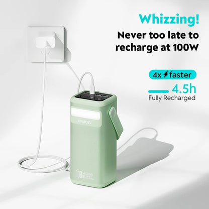 Romoss PMT40 EZCarry Pro 40000mAh 65W Fast Charge Power Bank – Green