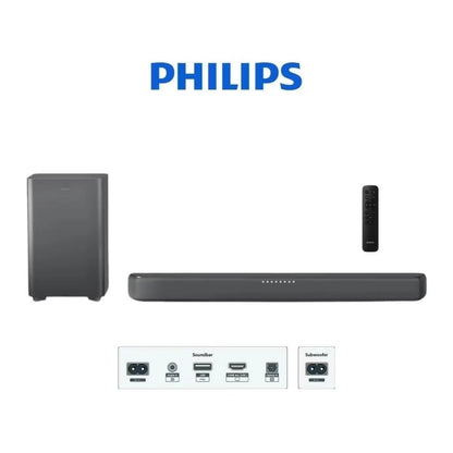 Philips 2.1 Channel Soundbar with Wireless Subwoofer 140W