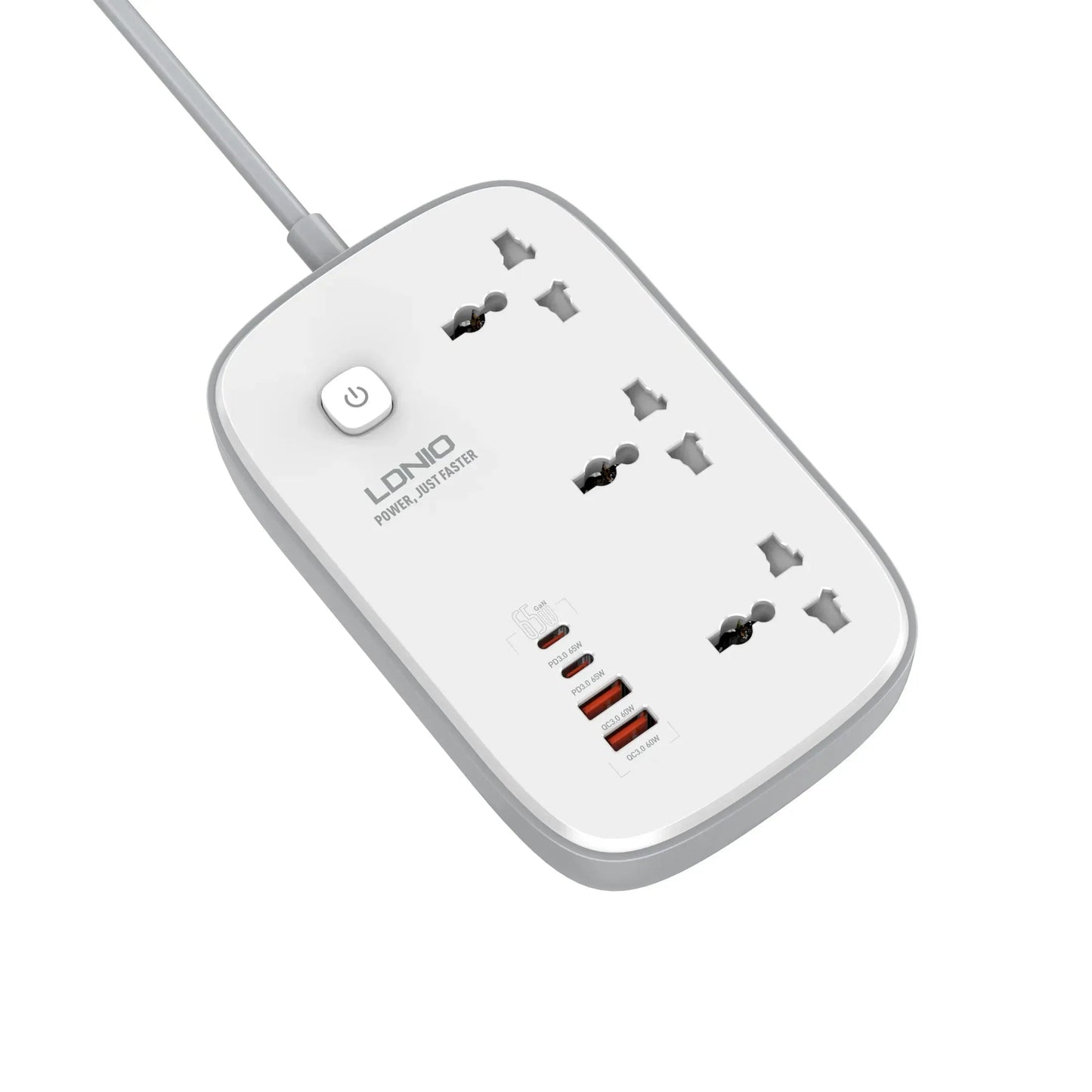LDNIO (SC3416) 65w PD 3 Sockets/ 2 USB Power Strip