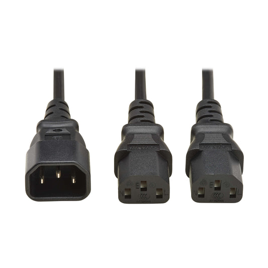 Pollen Power Cord Splitter, C14 to 2x C13 - 1.5m
