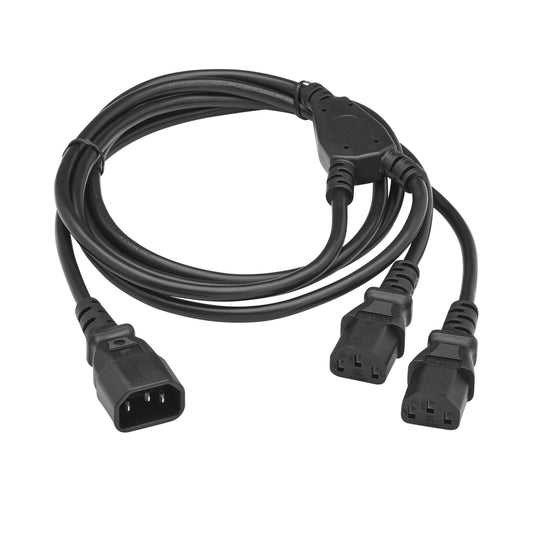 Pollen Power Cord Splitter, C14 to 2x C13 - 1.5m