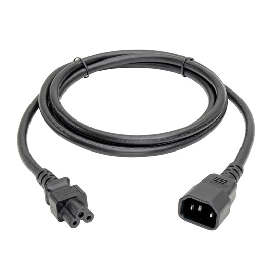 Pollen Laptop Power Adapter Cord, C14 to C5 (Clover) Adapter - 1.8m