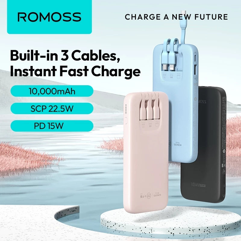 Romoss Power Bank 10000mAh 15W BLU
