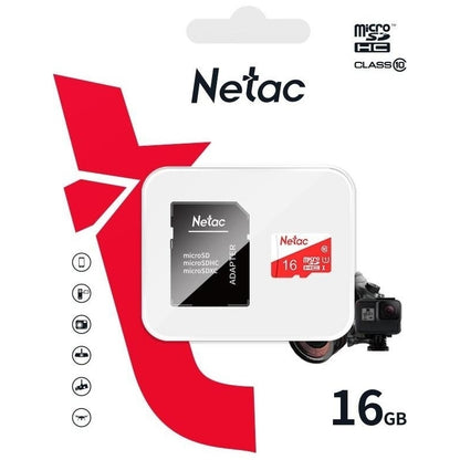 Netac P500 Class 10 MicroSD Memory Card + SD Adapter