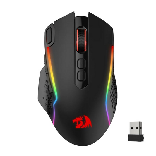 Redragon M810 TAIPAN PRO 10000DPI 8-Button Wireless RGB Gaming Mouse - Black