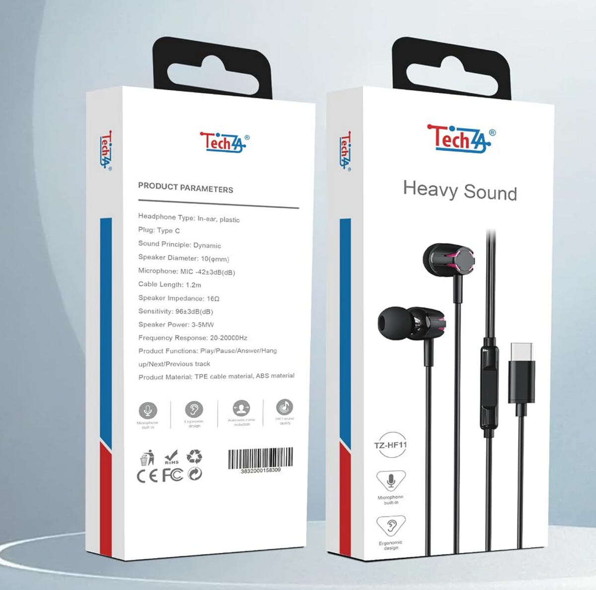 TechZA TZ-HF11 In-Ear Wired Earphones