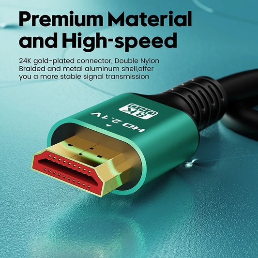 8K HDMI Cable 2.1 Ultra High Speed HDTV  @ 7680*4320P
