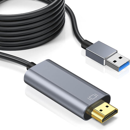 Pollen USB 3.0 to HDMI Cable FHD @60MHz with Built-in Drivers - 1.8m