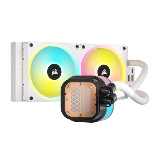 Corsair H100i 240mm Hybrid Liquid Cooler - 2400 RPM Fans Multi-Colour RGB