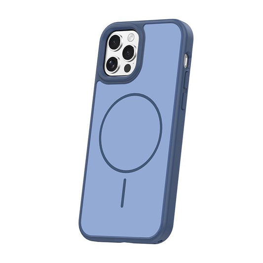 Silicone (Two-Tone) Magnetic Phone Case Compatible with iPhone 12/12 Pro