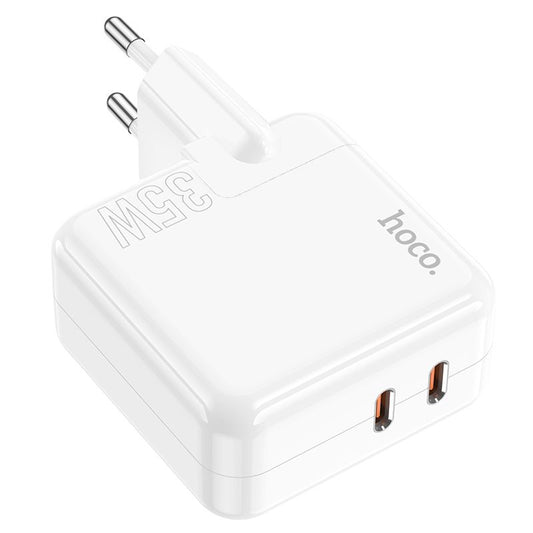Hoco C110A Fast Type-C Adapter 35 Watts Dual Type-C Port