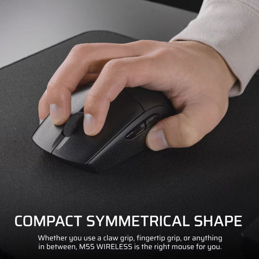 Corsair M55 Lightweight Wireless Gaming Mouse - Black