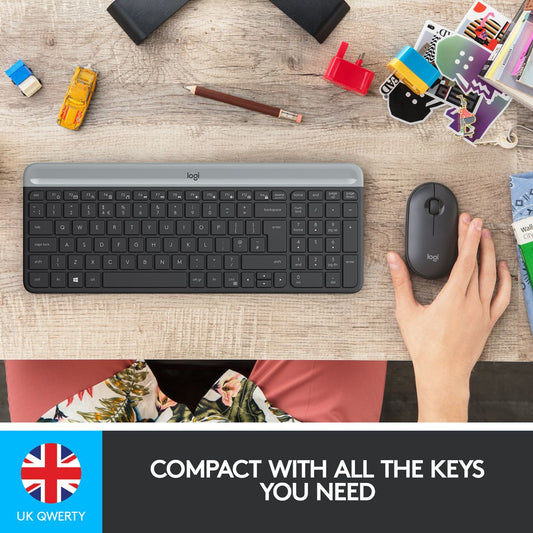 Logitech MK470 Slim Wireless Keyboard and Mouse Combo