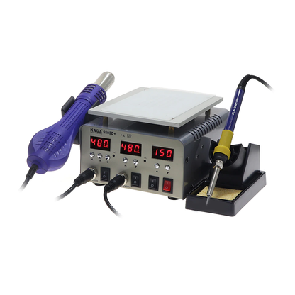KADA 9803D 3-in-1 Screen Separator, Hot Air Station, and Soldering Iron Station