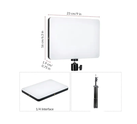 11 Inch Plokama P11 LED Studio Light with Remote Control & Tripod stand