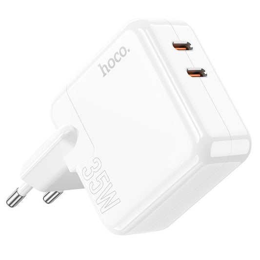 Hoco C110A Fast Type-C Adapter 35 Watts Dual Type-C Port