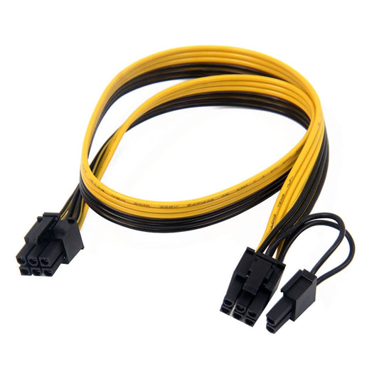 PCIe 6Pin to 6+2 Pin Power Supply Cable