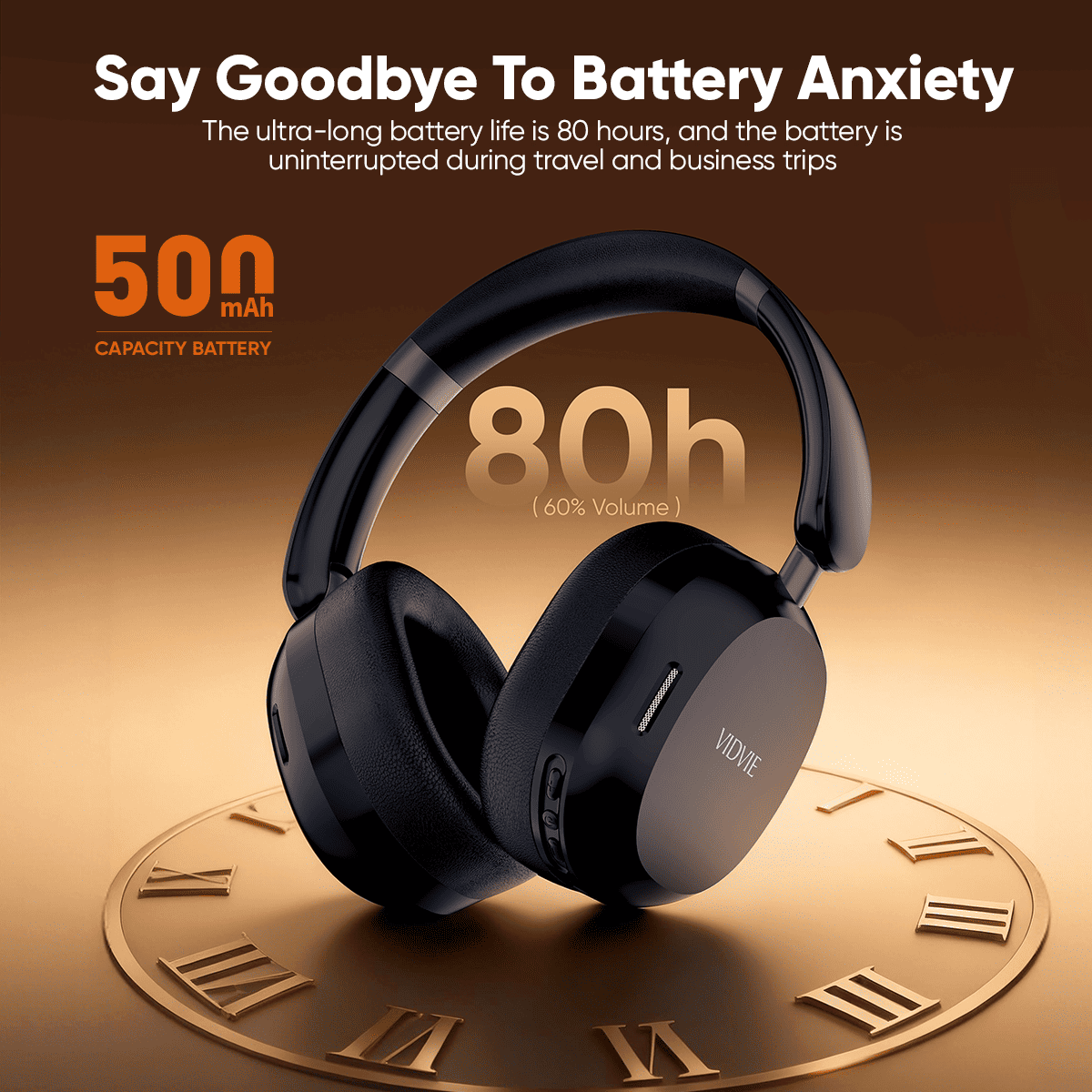 Vidvie BBH2116 Wireless Bluetooth On-Ear Headphones