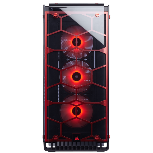 Crystal Series 570X RGB ATX Mid-Tower Case - Red