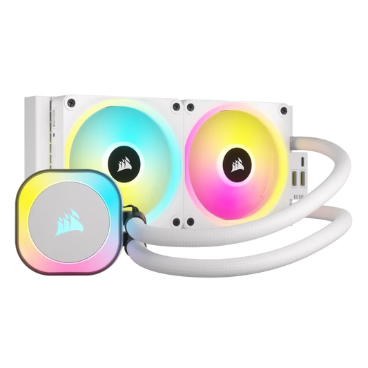 Corsair H100i 240mm Hybrid Liquid Cooler - 2400 RPM Fans Multi-Colour RGB