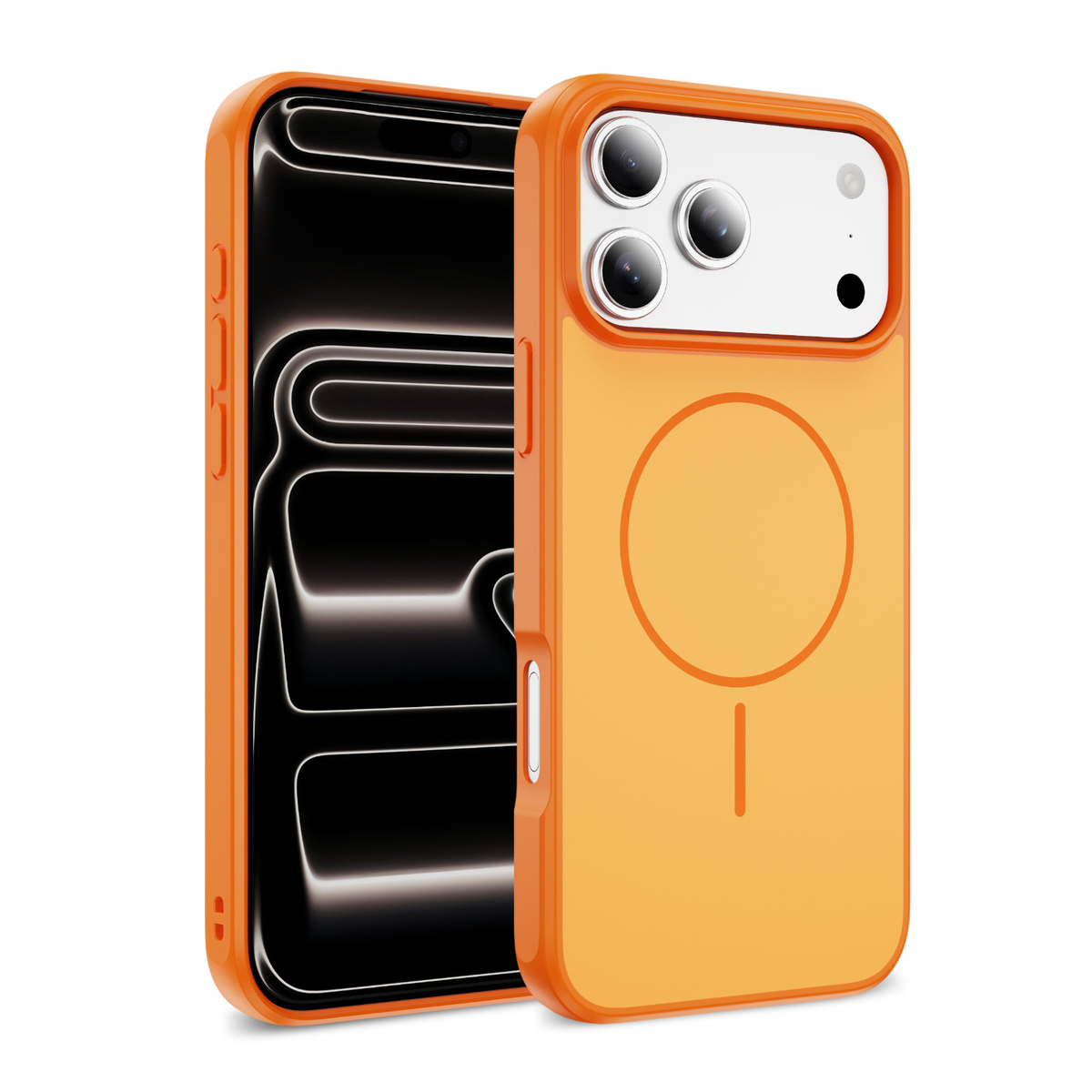 Silicone Magnetic Charging Phone Case Compatible with Iphone 17 Pro Max
