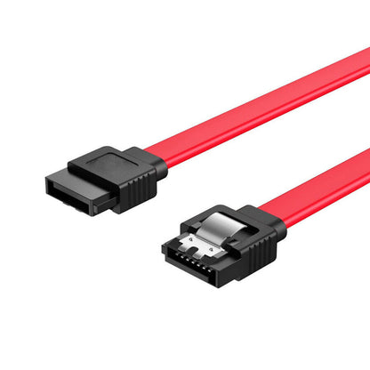 SATA  III 6Gbps Straight HDD SDD Data Cable with Locking Latch - 2Pack