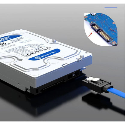 SATA III 6Gbps Straight HDD SDD Data Cable with Locking Latch -2 pack