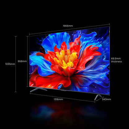 TCL P8K UK 4K 75 Inch QLED HDR Smart TV