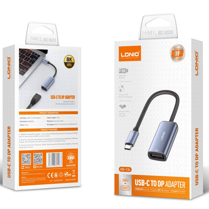 LDNIO HD-13c USB-C to Displayport DP Adapter - 8K@60Hz